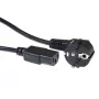 ACT Cable de alimentación CEE 7/7 macho (acodado) a C13, negro, 0,25 m (AK5253)