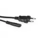 ACT Cable de alimentación Euro macho a C7 hembra, negro, 0,25 m (AK5279)
