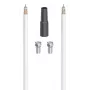Hama cable coaxial digital 10 m tipo F negro, metálico, blanco
