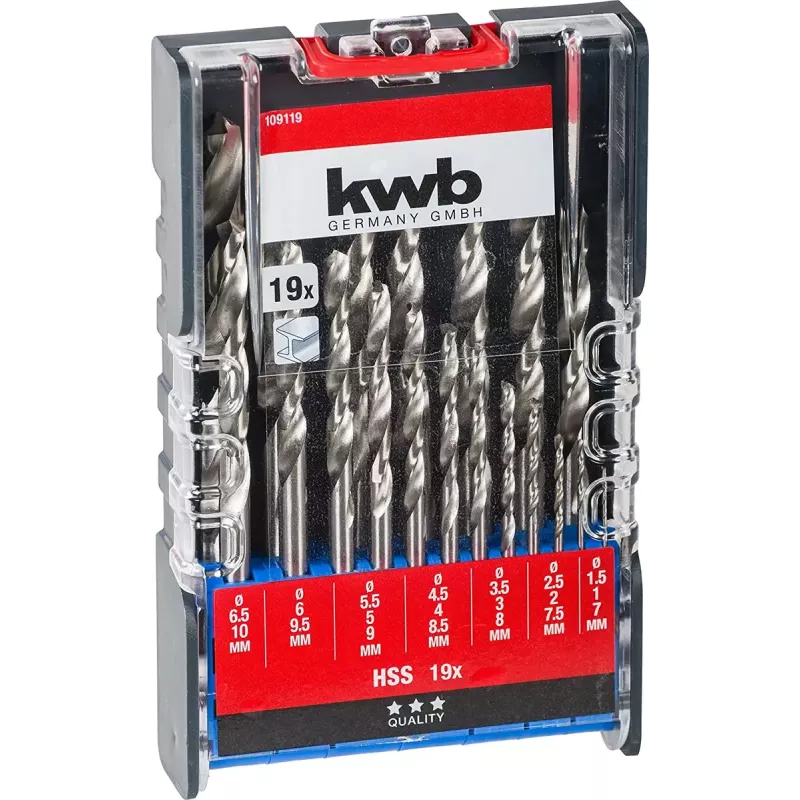 Broca KWB 109119 acero rápido HSS