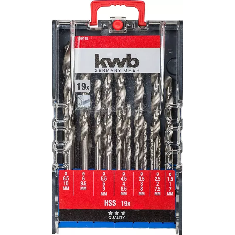 Broca KWB 109119 acero rápido HSS