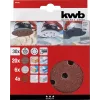 Set de discos de lijar kwb Quick-stick set de discos de lijar 30 uds. 11,5 cm corindón