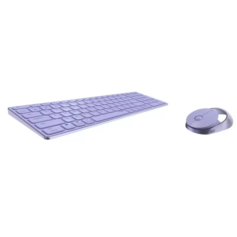 Rapoo 9750M teclado y ratón con Wireless Bluetooth QWERTZ alemán morado