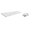 Rapoo 9850M teclado y ratón incluidos Home RF Wireless Bluetooth QWERTZ alemán blanco