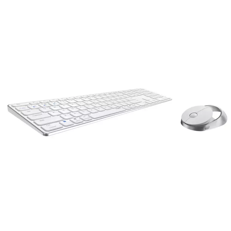 Rapoo 9850M teclado y ratón incluidos Home RF Wireless Bluetooth QWERTZ alemán blanco