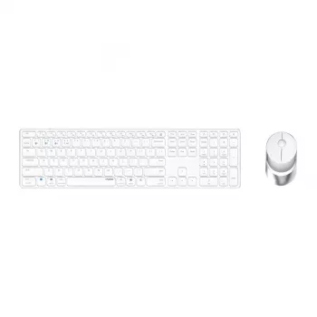 Rapoo 9850M teclado y ratón incluidos Home RF Wireless Bluetooth QWERTZ alemán blanco