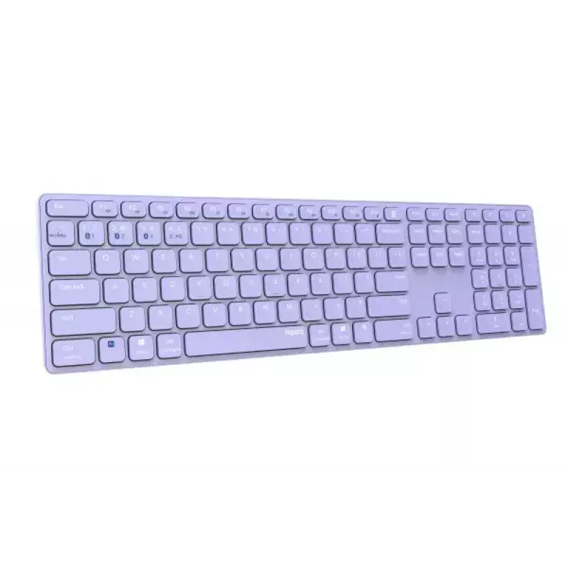 Rapoo E9800M teclado inalámbrico Bluetooth QWERTZ alemán lila