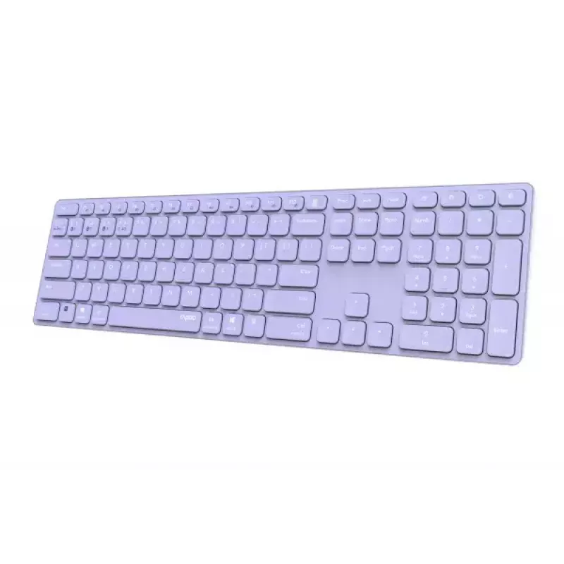 Rapoo E9800M teclado inalámbrico Bluetooth QWERTZ alemán lila