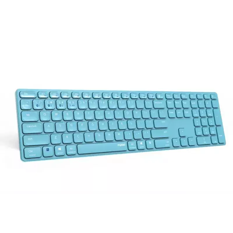 Rapoo E9800M teclado Home RF Wireless Bluetooth QWERTZ alemán azul
