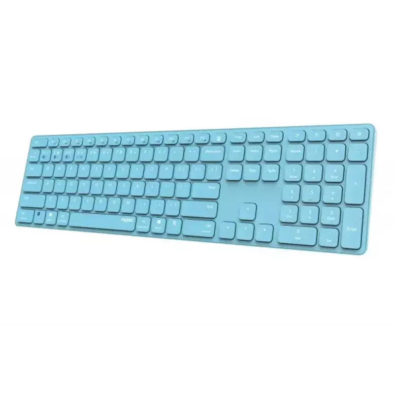 Rapoo E9800M teclado Home RF Wireless Bluetooth QWERTZ alemán azul