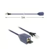 ACT azul 5 metros LSZH SFTP CAT6A MPTL cable alargador protección de lengüeta con conectores RJ45