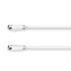 Hama 00179229 Cable coaxial 7,5 m Tipo F blanco