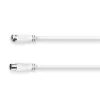Hama 00179256 Cable coaxial 5 m Tipo F blanco