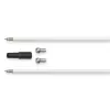 Hama 00179261 Cable coaxial 10 m negro, metálico, blanco