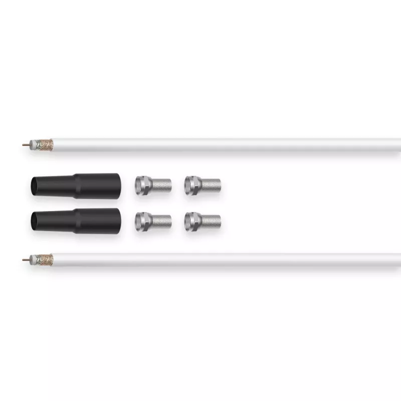 Hama 00179262 Cable coaxial 20 m Tipo F blanco