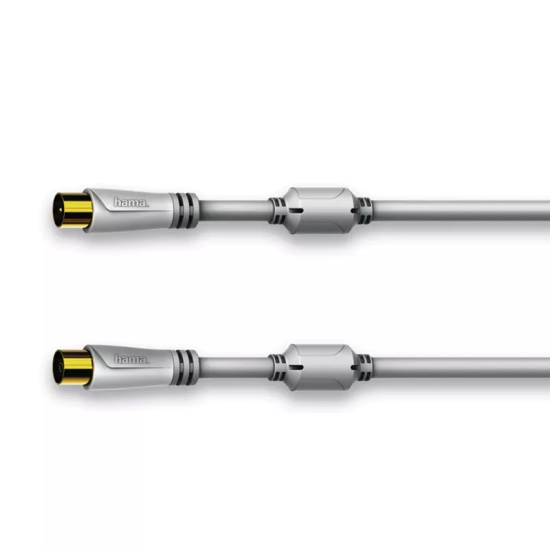 Cable coaxial Hama 00179290 7,5 m blanco conector coaxial