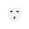 Hama 00223459 Adaptador de enchufe Tipo E/F híbrido Tipo G (UK) blanco