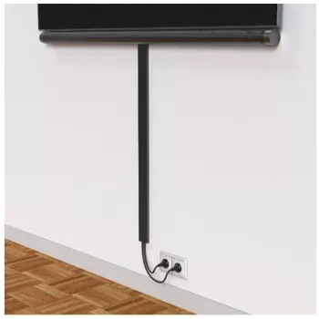 Canaleta organizadora de cables Hama 00220992 universal negra 1 ud.