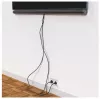 Canaleta organizadora de cables Hama 00220992 universal negra 1 ud.