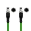 Cable de sensor ACT Industrial 3,00 m M12A 8 polos conector macho a conector macho M12A 8 polos, cable TPE Ultraflex, apantallado