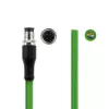 Cable de sensor ACT Industrial 3,00 m M12D 4 polos conector macho a extremo abierto, cable TPE Superflex Xtreme, apantallado