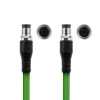 Cable de sensor ACT Industrial 3,00 m M12D 4 polos conector macho a conector macho M12D 4 polos, cable TPE Superflex Xtreme, apantallado