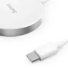 Hama MagCharge FC15 Teléfono móvil, smartphone Blanco USB Carga inalámbrica Carga rápida Interior