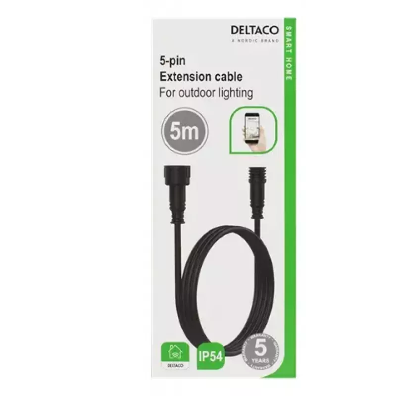 Cable de alimentación Deltaco SH-OLC01 Negro 5 m
