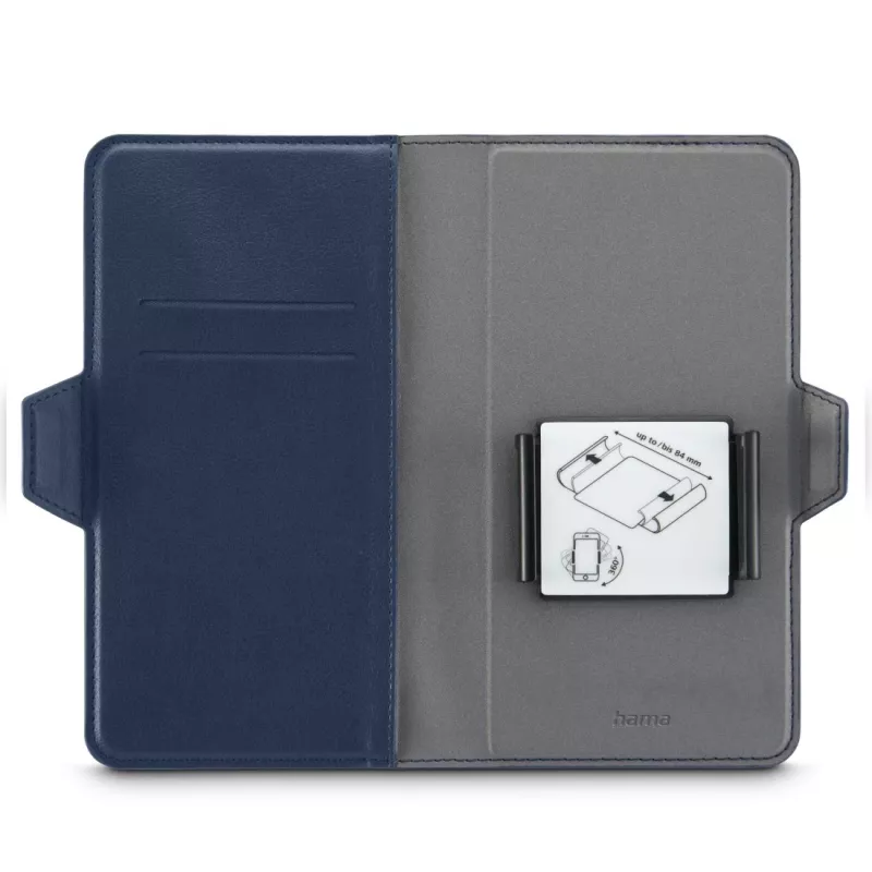 Hama 00118897 Eco funda tipo bolsa universal para teléfonos de hasta 7,5 x 15,3 cm, azul