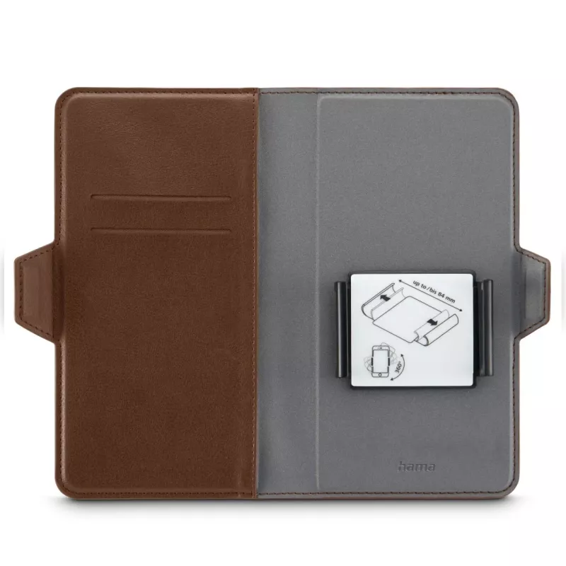 Hama 00118895 Funda para móvil 15,5 cm (6,1 pulgadas) Folio Marrón