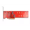 DeLOCK tarjeta PCI Express x8 a 2 x NVMe M.2 Key M 110 mm internos Bifurcation Low Profile