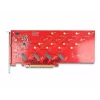 DeLOCK tarjeta PCI Express x16 a 4 x NVMe M.2 Key M 110 mm internos Bifurcation