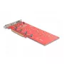 DeLOCK tarjeta PCI Express x16 a 4 x NVMe M.2 Key M 110 mm internos Bifurcation