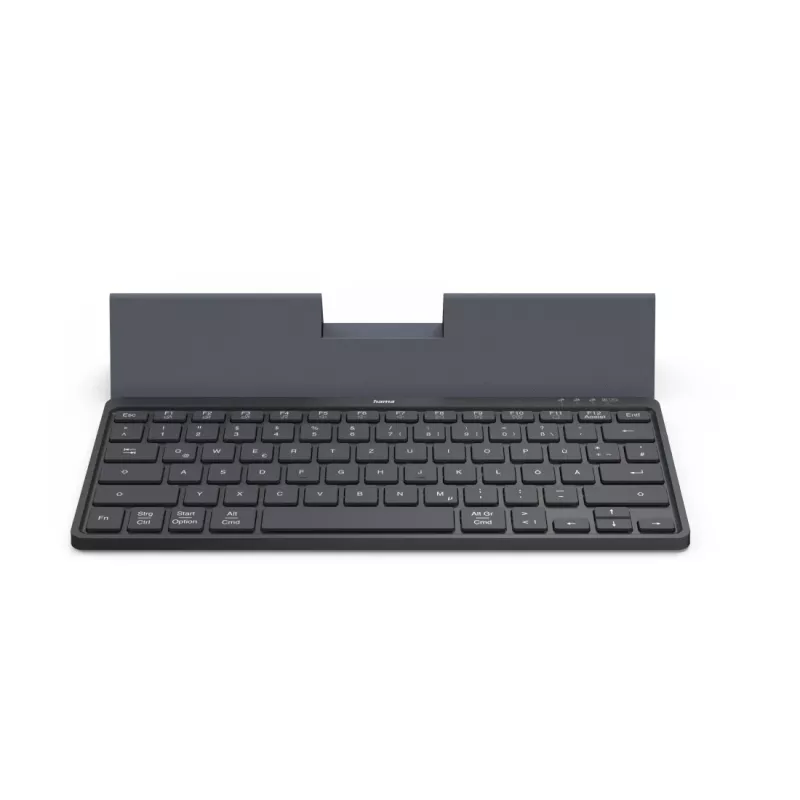 Hama Travel 600 QWERTZ Alemán Bluetooth Negro, Gris oscuro