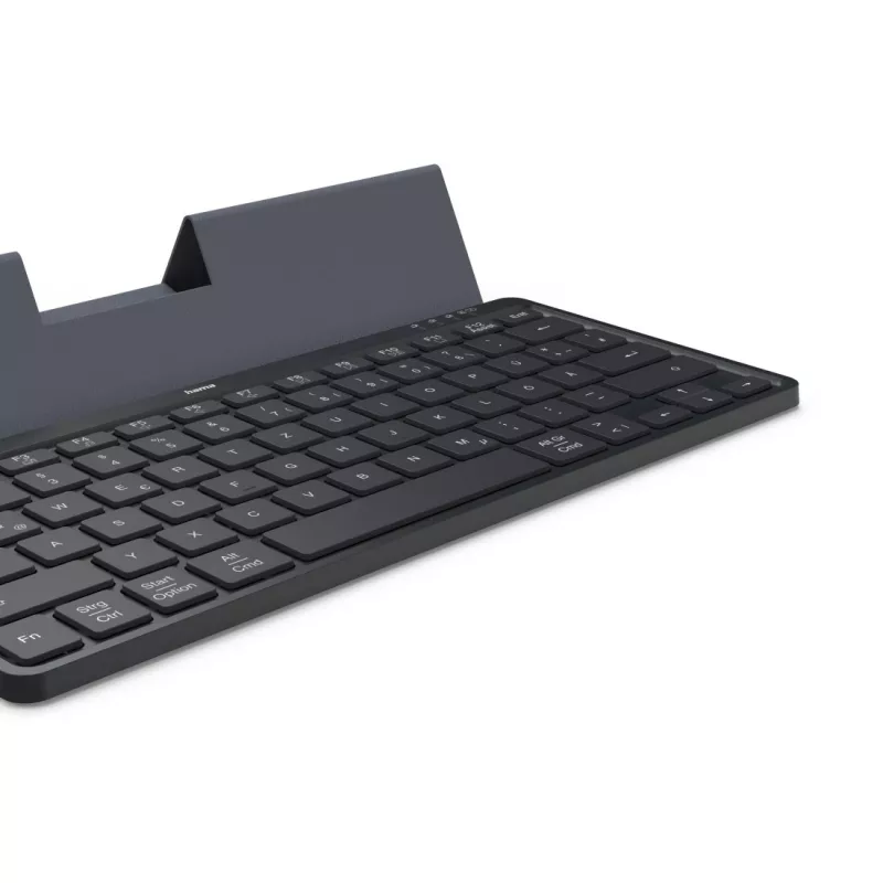 Hama Travel 600 QWERTZ Alemán Bluetooth Negro, Gris oscuro