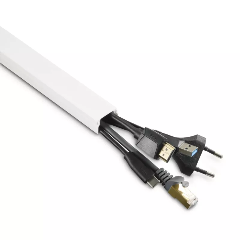 Hama 00221017 organizador de cables canaleta universal blanco 4 uds.