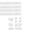 Hama 00221017 organizador de cables canaleta universal blanco 4 uds.