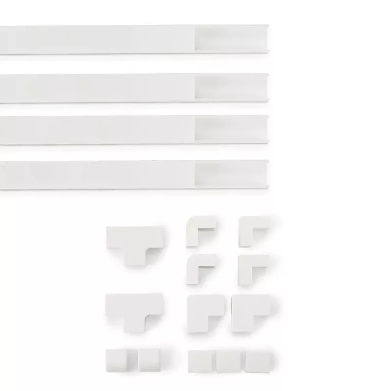 Hama 00221017 organizador de cables canaleta universal blanco 4 uds.
