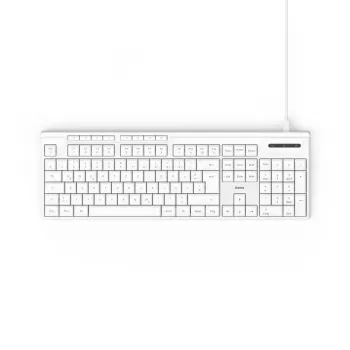 Hama CK-200 teclado Home/Office USB QWERTZ alemán blanco