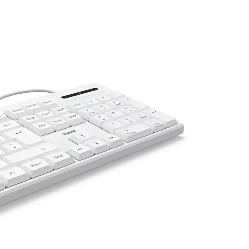 Hama CK-200 teclado Home/Office USB QWERTZ alemán blanco