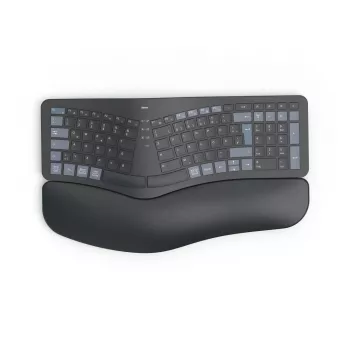 Hama WK-900 teclado Ergo Home/Office RF Wireless + Bluetooth QWERTZ alemán negro, azul, gris oscuro