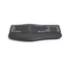 Hama WK-900 Ergo teclado inalámbrico multidispositivo dividido, LED, QWERTZ, negro