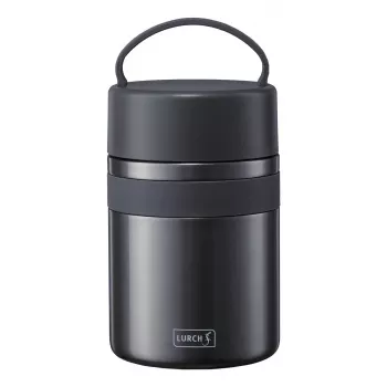 Nevera portátil Lurch 00240844, 0,8 L, gris, aislamiento hasta 12 h, 110×110×190 mm