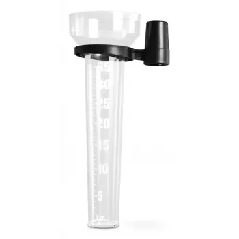 Hama 00185863 Pluviómetro 3.5 cm negro, transparente
