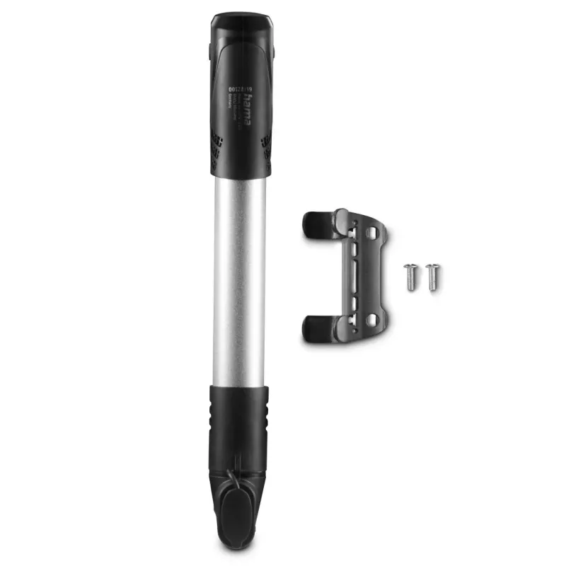 Hama 00178153 Bomba de aire manual negra, plateada