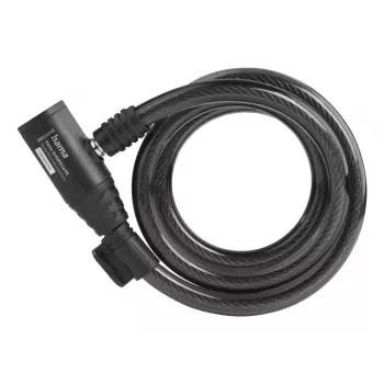 Hama 00178136 Candado para bicicleta negro 1200 mm candado de cable