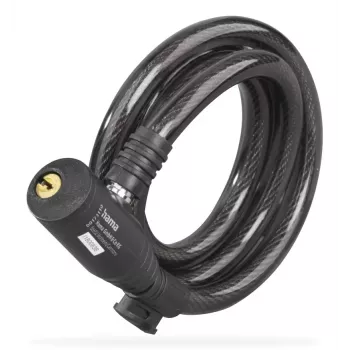 Hama 00178136 Candado para bicicleta negro 1200 mm candado de cable