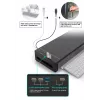 Soporte de monitor EQUIP soporte de monitor ergonómico con USB (USB-A x4, USB-C x1), de pie, 25 kg, negro