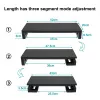 Soporte de monitor EQUIP soporte de monitor ergonómico con USB (USB-A x4, USB-C x1), de pie, 25 kg, negro