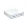 Equip 351011 cajón portamonedas POS, 4 compartimentos para billetes / 8 para monedas, RJ11, blanco